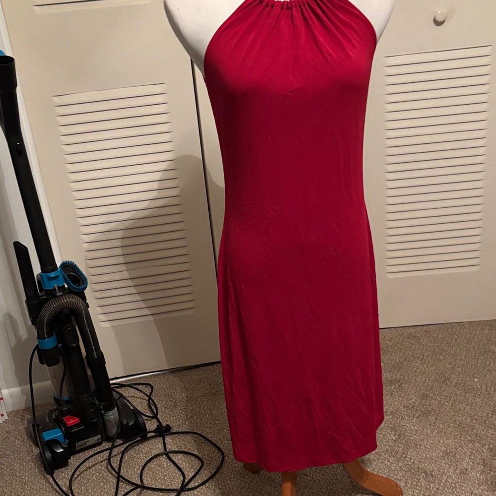 Ann Taylor Strapless Red Dress